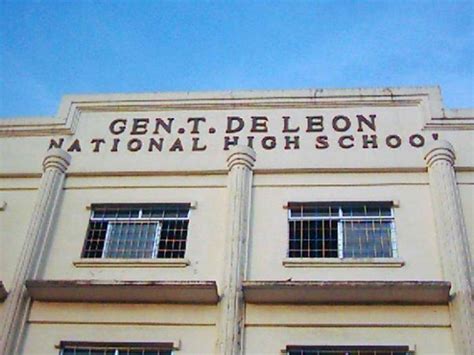 gen. t. de leon national high school photos|General Tiburcio De Leon National High School.